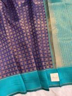 Lakshmi (Semi silk) - Navy blue - Image 2