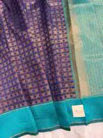 Lakshmi (Semi silk) - Navy blue - Image 2