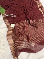 Aira (Sequinned Georgette silk) - Coffee bean - Image 2