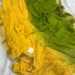 Aira (Georgette silk) - Green - Yellow
