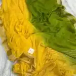 Aira (Georgette silk) - Green - Yellow