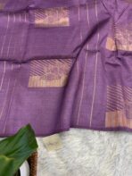 Srishti (Raw silk) - Lilac - Image 2