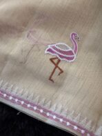 Flamboyant Flamingos (Tissue Chanderi) - Lavender - Image 4