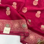 Shivanya (Mushru Kattan silk) - Raspberry pink