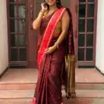 Rohini (Soft silk) - Coffee brown