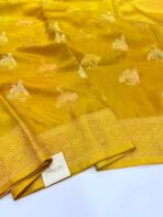 Shivanya (Mushru Kattan silk) - Brit Yellow