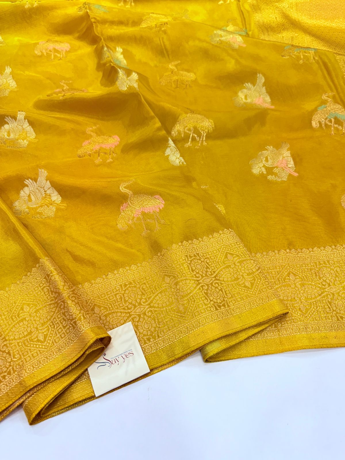 de7df3ac-0ab1-4a4d-8dbf-cd873e8b6d49 Shivanya (Mushru Kattan silk) - Brit Yellow - Image 1
