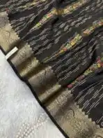 Shivanya (Mushru Kattan silk) - Black