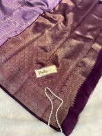 Lakshmi (Semi silk) - Lavender & Purple - Image 4