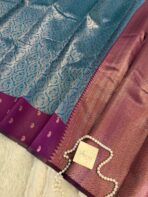 Lakshmi (Semi silk) - Deep sea blue - Image 2
