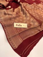 Shivanya (Mushru Kattan silk) - Cinnamon - Image 5