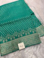 Shivanya (Mushru Kattan silk) - Jade - Image 3