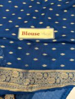 Shivanya (Mushru Kattan silk) - Royal blue - Image 5