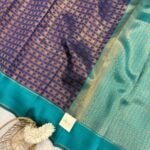 Lakshmi (Semi silk) - Navy blue