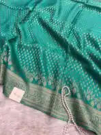 Shivanya (Mushru Kattan silk) - Jade - Image 2