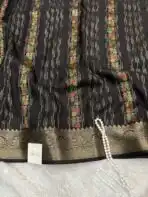 Shivanya (Mushru Kattan silk) - Black - Image 2