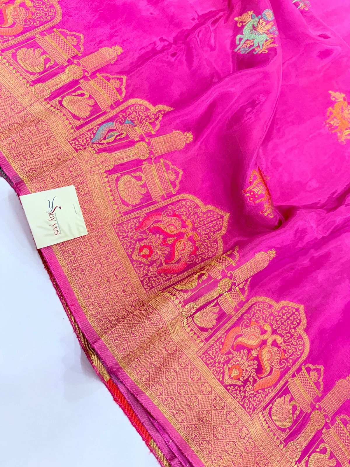 eaacfa8a-d324-4df8-9c79-0477f5335aba Shivanya (Mushru Kattan silk) -Dusty Magenta - Image 1