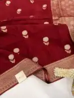 Shivanya (Mushru Kattan silk) - Cinnamon - Image 2