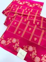 Shivanya (Mushru Kattan silk) - Hot pink - Image 2
