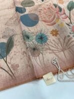 Crushed blooms (Fancy silk) - Dusty peach
