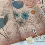 Crushed blooms (Fancy silk) - Dusty peach