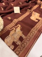 Shivanya (Mushru Kattan silk) - Kaapi - Image 3