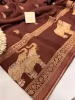 Shivanya (Mushru Kattan silk) - Kaapi - Image 3