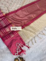 Tamara (Embroidered Tussar silk) - Pink - Image 5