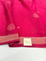 Shivanya (Mushru Kattan silk) - Hot Candy pink - Image 2