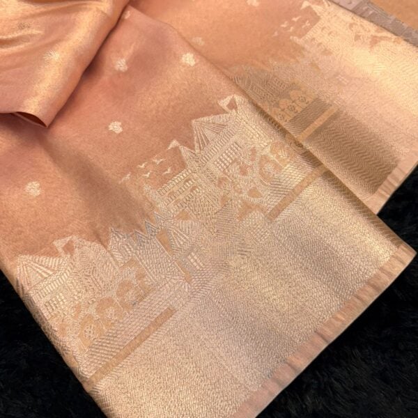 Kashi Vaibhavam (Banarasi soft silk) - Tan beige