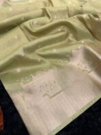 Kashi Vaibhavam (Banarasi soft silk) - Mint green