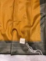 Lakshmi (Semi silk) - Mango yellow - Image 3
