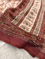 Sanata (Cotton Chanderi ) - Brown - Image 4