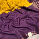 Shrivalli (Mysore silk) - Yellow & Violet