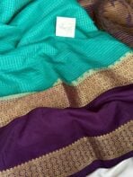 Rettapetta Heritage edition (Mysore silk) - Turquoise - Image 4