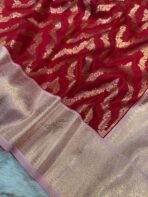 Nilambari (Soft silk) - Ferrari red - Image 4