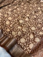Kavyam (Mul Chanderi) - Mocha brown - Image 3