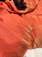 Shrivalli (Mysore silk) - Coffee & Orange - Image 2