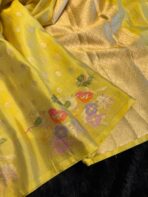 Mayura (Banaras silk) - Golden yellow