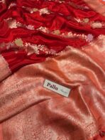 Rukmini (Mushru silk) -  Sindhoor Red - Image 7