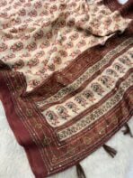 Sanata (Cotton Chanderi ) - Brown - Image 2