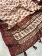 Sanata (Cotton Chanderi ) - Brown - Image 2