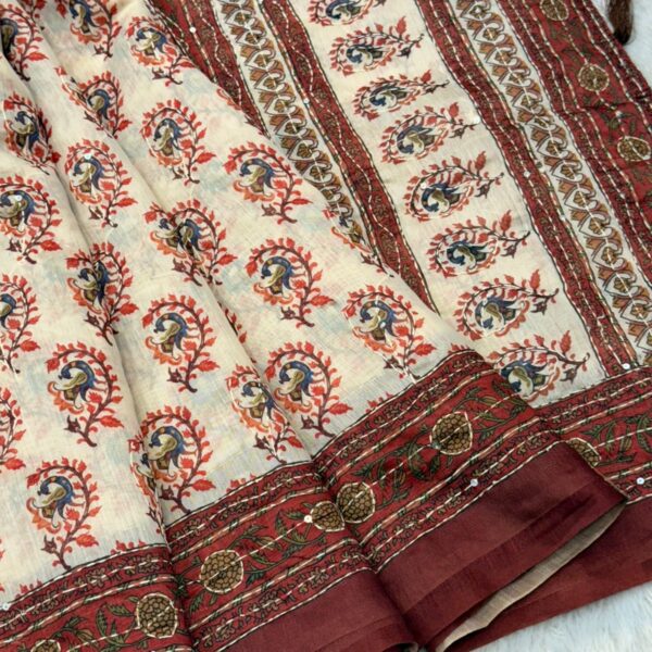 Sanata (Cotton Chanderi ) - Brown