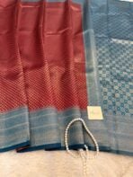 Lakshmi (Semi silk) - Tomato pink - Image 2