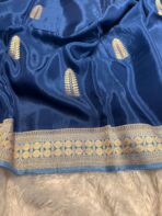 Rukmini (Mushru silk) - Deep Royal Navy - Image 4
