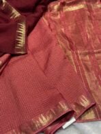 Shrivalli (Mysore silk) - Brown & Dusty pink - Image 3