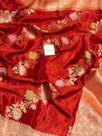 Rukmini (Mushru silk) -  Sindhoor Red - Image 4