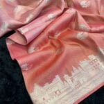Kashi Vaibhavam (Banarasi soft silk) - Tangerine