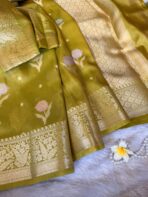 Mayura (Banaras silk) - Mustard yellow