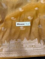 Kashi Vaibhavam (Banarasi soft silk) - Mustard - Image 7